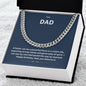 Dear Dad | Happy Birthday | Cuban Link Necklace
