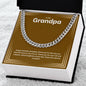 To My Grandpa | Happy Birthday | Cuban Necklace