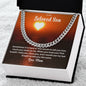 To My Beloved Son | Cuban Necklace Gift For Him