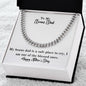 To My Bonus Dad | Happy Father's Day | Cuban Necklace