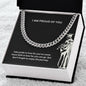 I Am Proud Of You | Happy Graduation | Cuban Link Necklace Gift