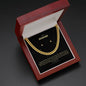 To My Husband | Happy Birthday | Cuban Necklace