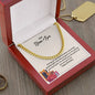 Our Dear Son | Happy Birthday | Parents To Son Necklace Gift
