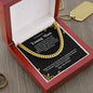 To A Handsome Young Man | Happy 18th Birthday | Polished Stainless Steel Cuban Necklace