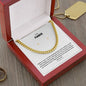 To My Fiancé | Happy Birthday | Cuban Necklace