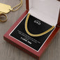 Dear Dad | Thank You For Being My Rock | Cuban Necklace