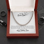 To My Bonus Dad | Happy Birthday | Cuban Necklace