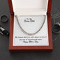 To My Bonus Dad | Happy Father's Day | Cuban Necklace