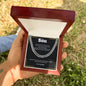 To My Son | Never Forget How Much I Love You | Lux Box Chain Necklace