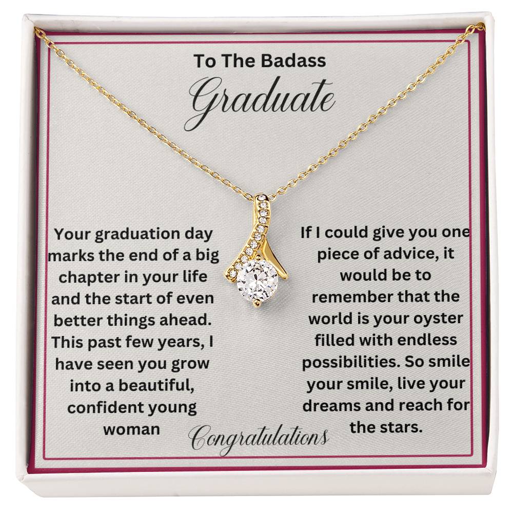 To The Badass Graduate | Jewelry Pendant Necklace