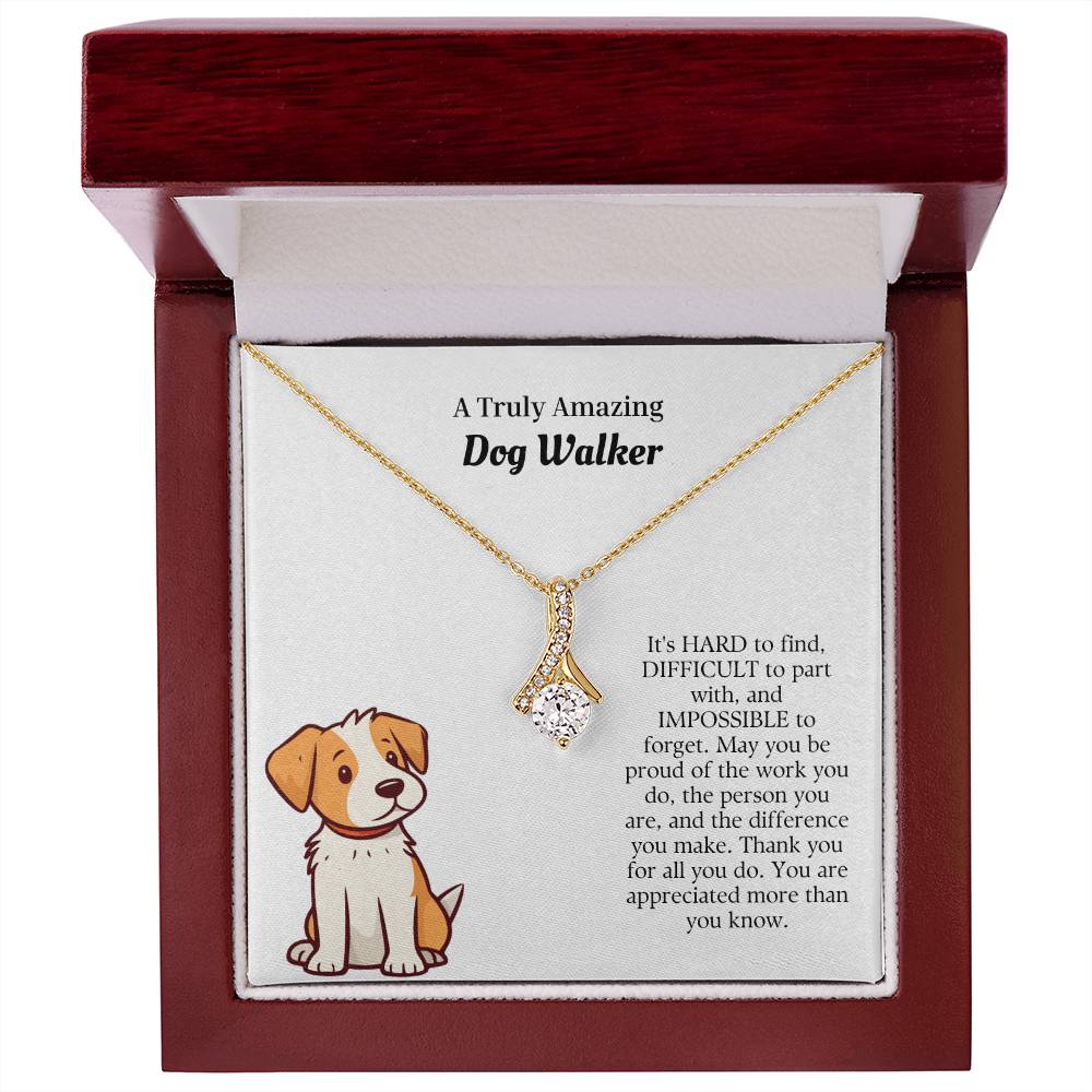 A Truly Amazing Dog Walker | Professional Pendant Necklace