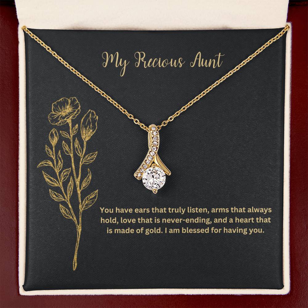 My Precious Aunt | You Have Ears That Truly Listen | Pendant Necklace