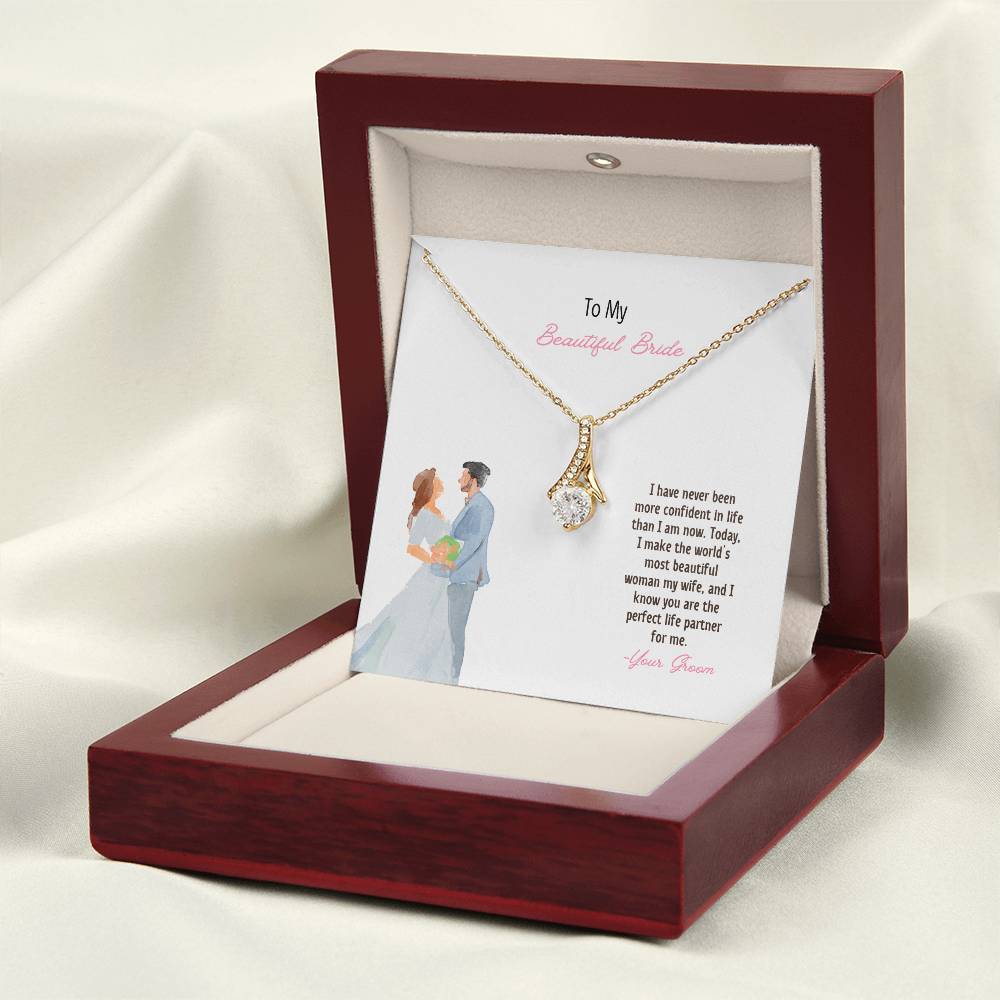 To My Beautiful Bride | I Know You Are The Perfect Life Partner | Pendant Necklace