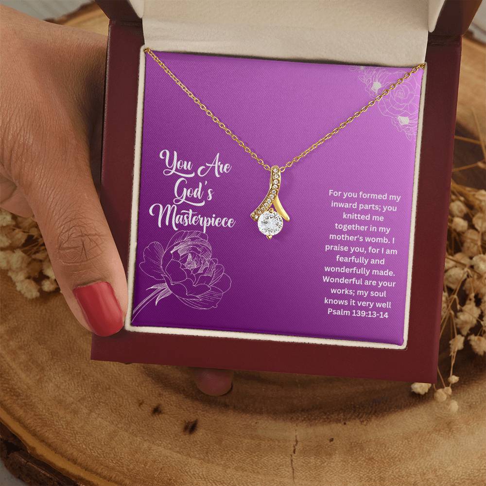 You Are God's Masterpiece | Bible Verse Faith Necklace