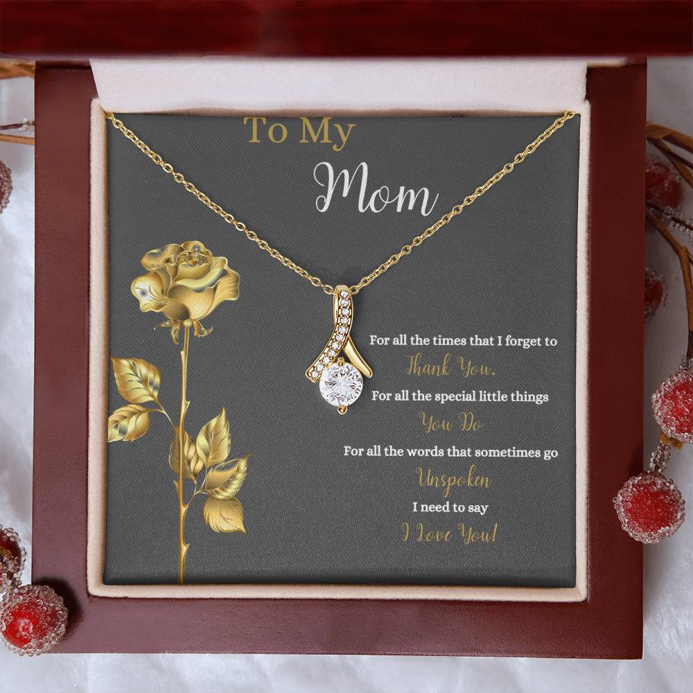 To My Mom | I Love You | Jewelry Necklace