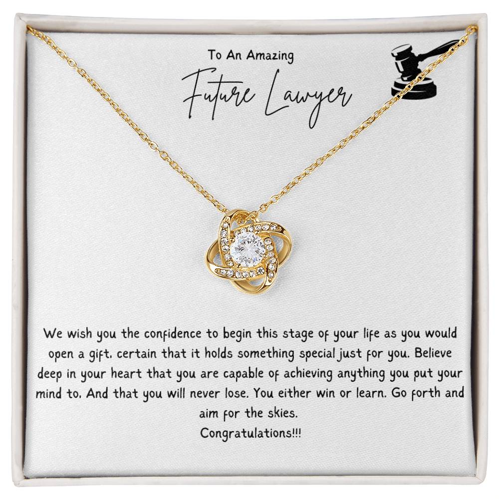 To An Amazing Future Lawyer | We Wish You The Confidence To Begin This Stage Of Your Life | Professional Pendant Necklace