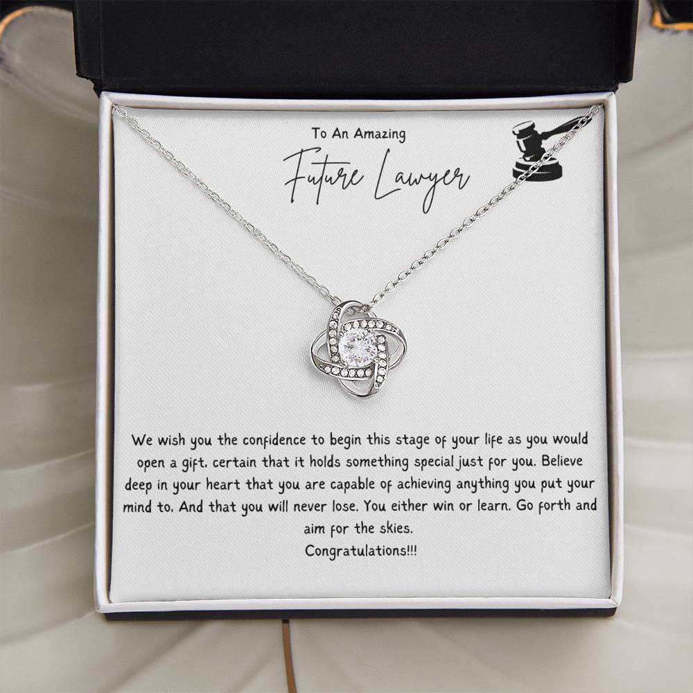 To An Amazing Future Lawyer | We Wish You The Confidence To Begin This Stage Of Your Life | Professional Pendant Necklace