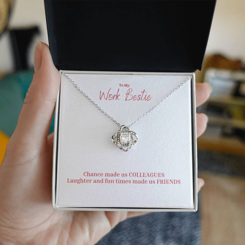 To My Work Bestie | Chance Made Us Colleagues | Professional Necklace Gift