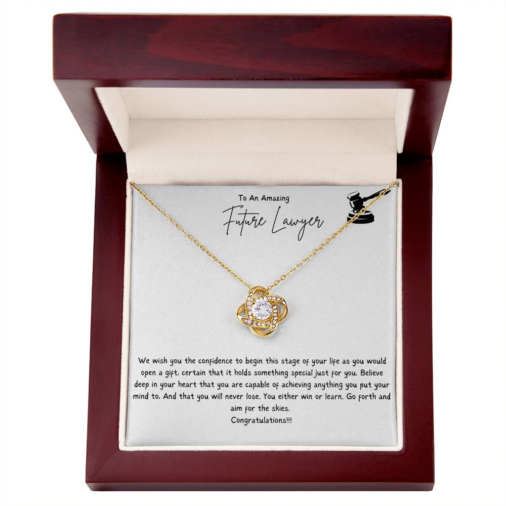 To An Amazing Future Lawyer | We Wish You The Confidence To Begin This Stage Of Your Life | Professional Pendant Necklace