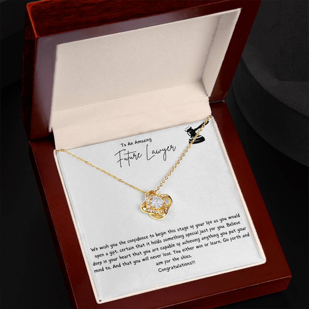 To An Amazing Future Lawyer | We Wish You The Confidence To Begin This Stage Of Your Life | Professional Pendant Necklace
