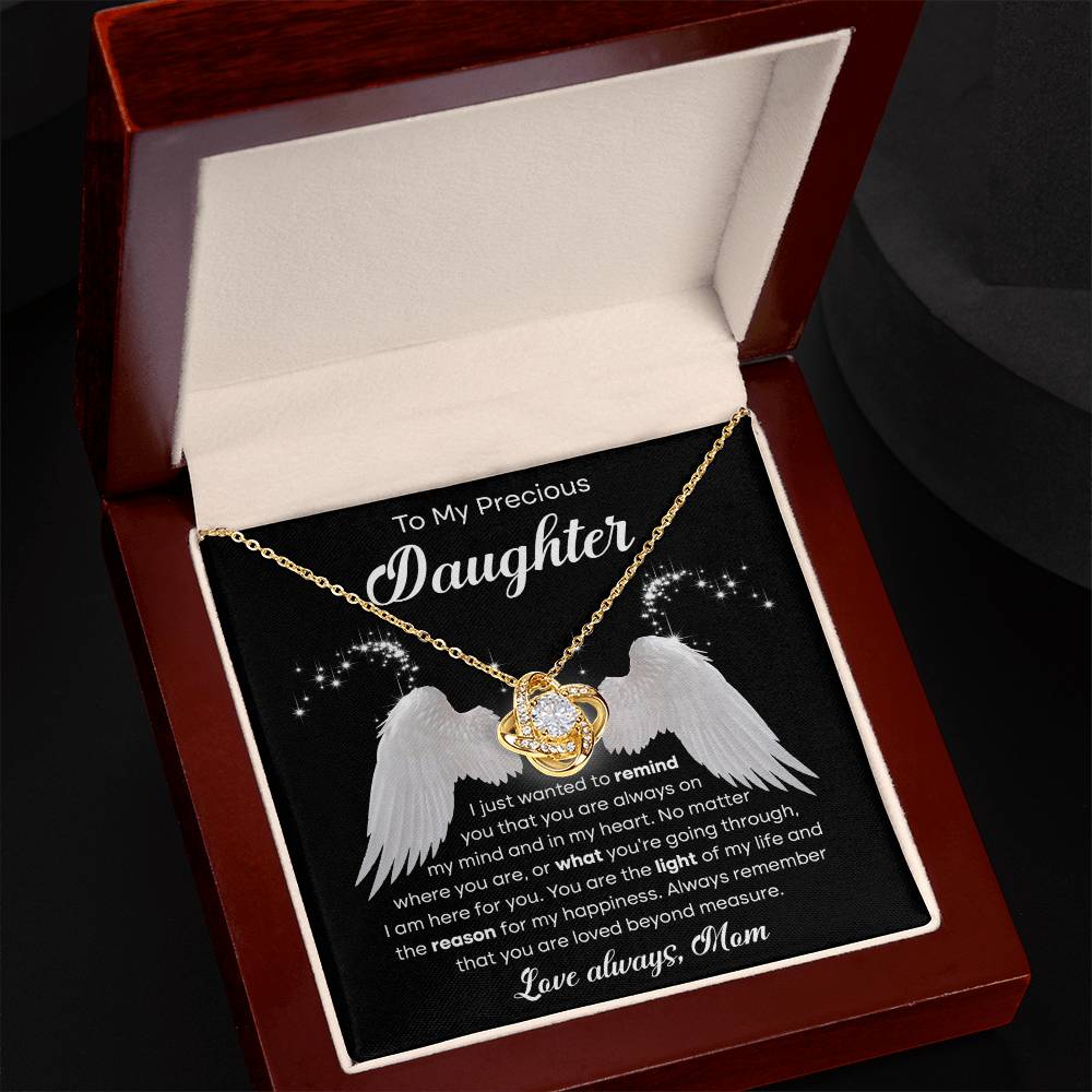 You Are The Light Of My Life - Gift for Daughter - Love Knot Necklace