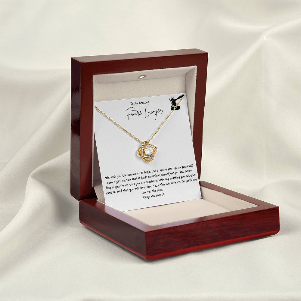To An Amazing Future Lawyer | We Wish You The Confidence To Begin This Stage Of Your Life | Professional Pendant Necklace