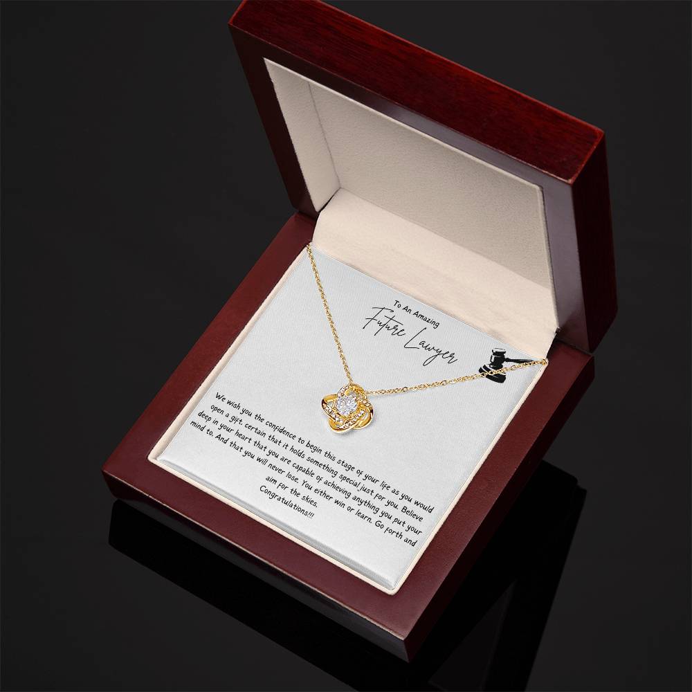 To An Amazing Future Lawyer | We Wish You The Confidence To Begin This Stage Of Your Life | Professional Pendant Necklace