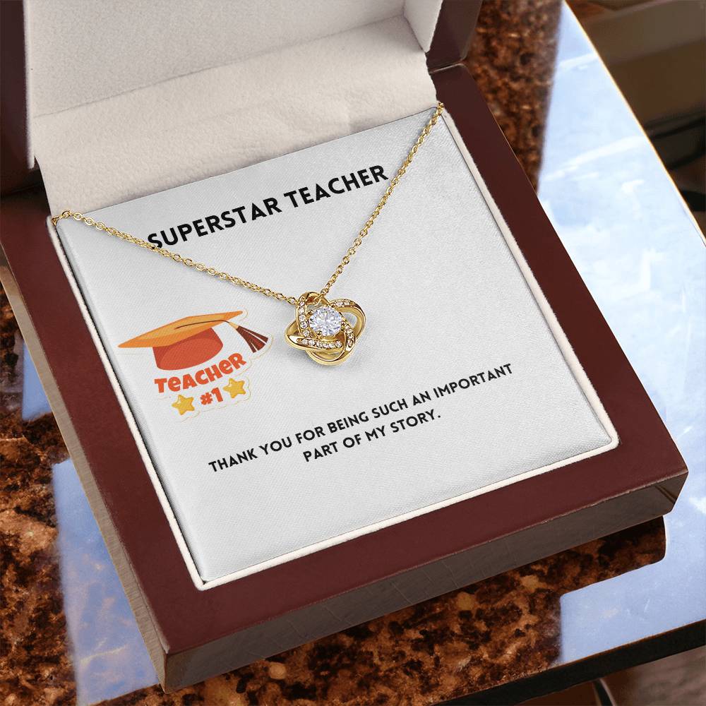 Superstar Teacher | Thank You | Pendant Necklace