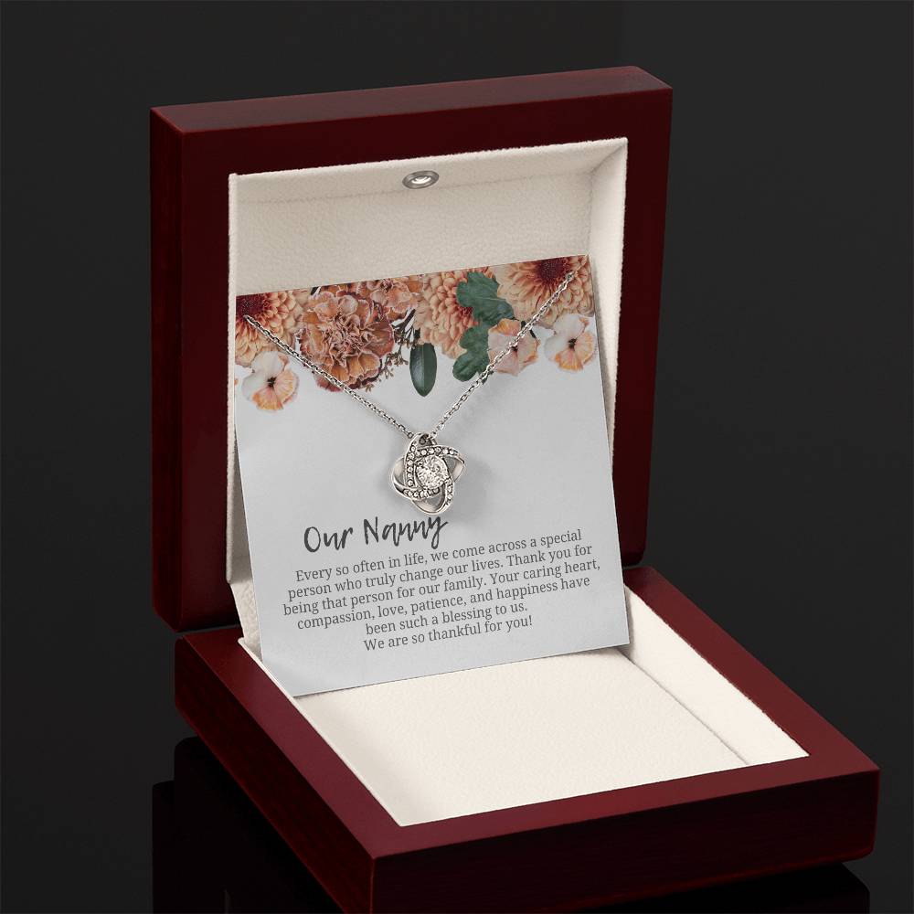 Our Nanny | We Are Thankful For You | Professional Necklace Gift