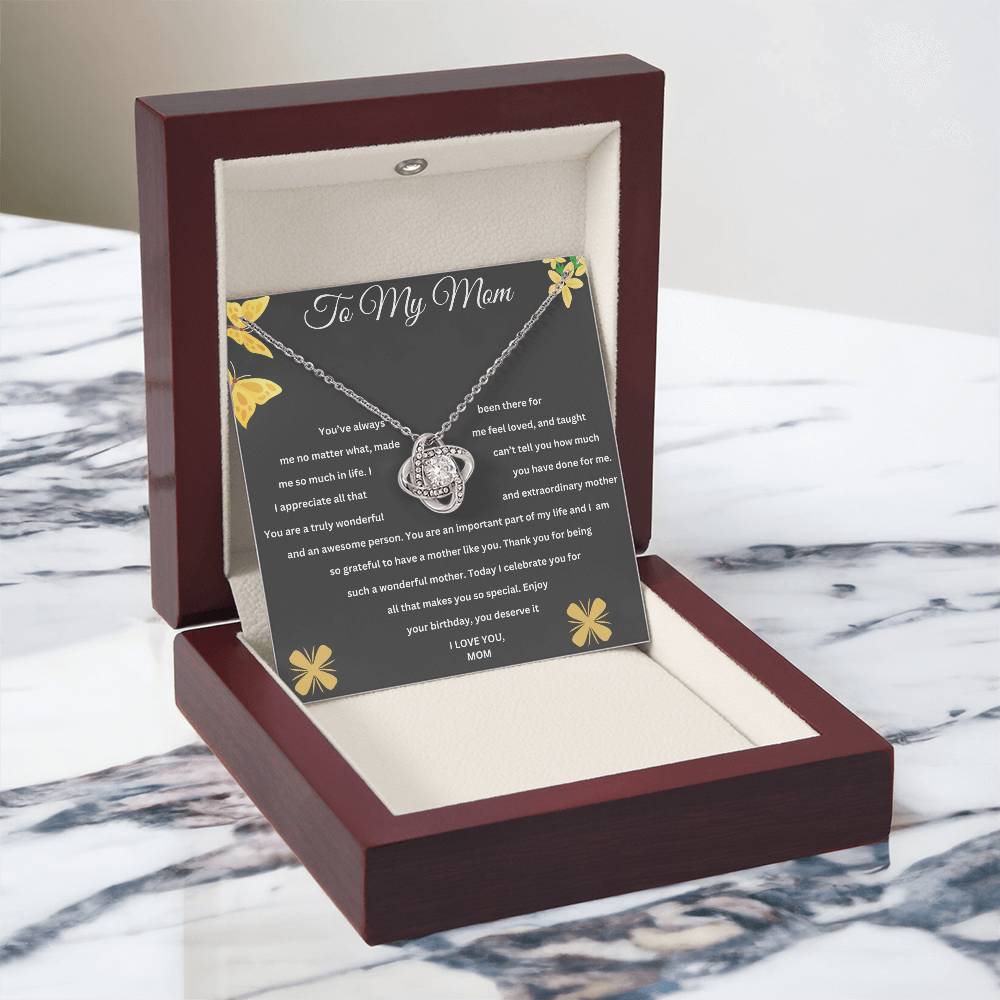 To My Mom | Happy Birthday | Pendant Necklace