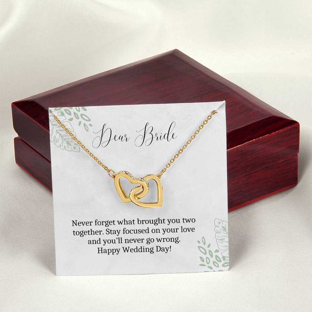 Dear Bride | Stay Focused On Your Love | Heart Pendant Necklace
