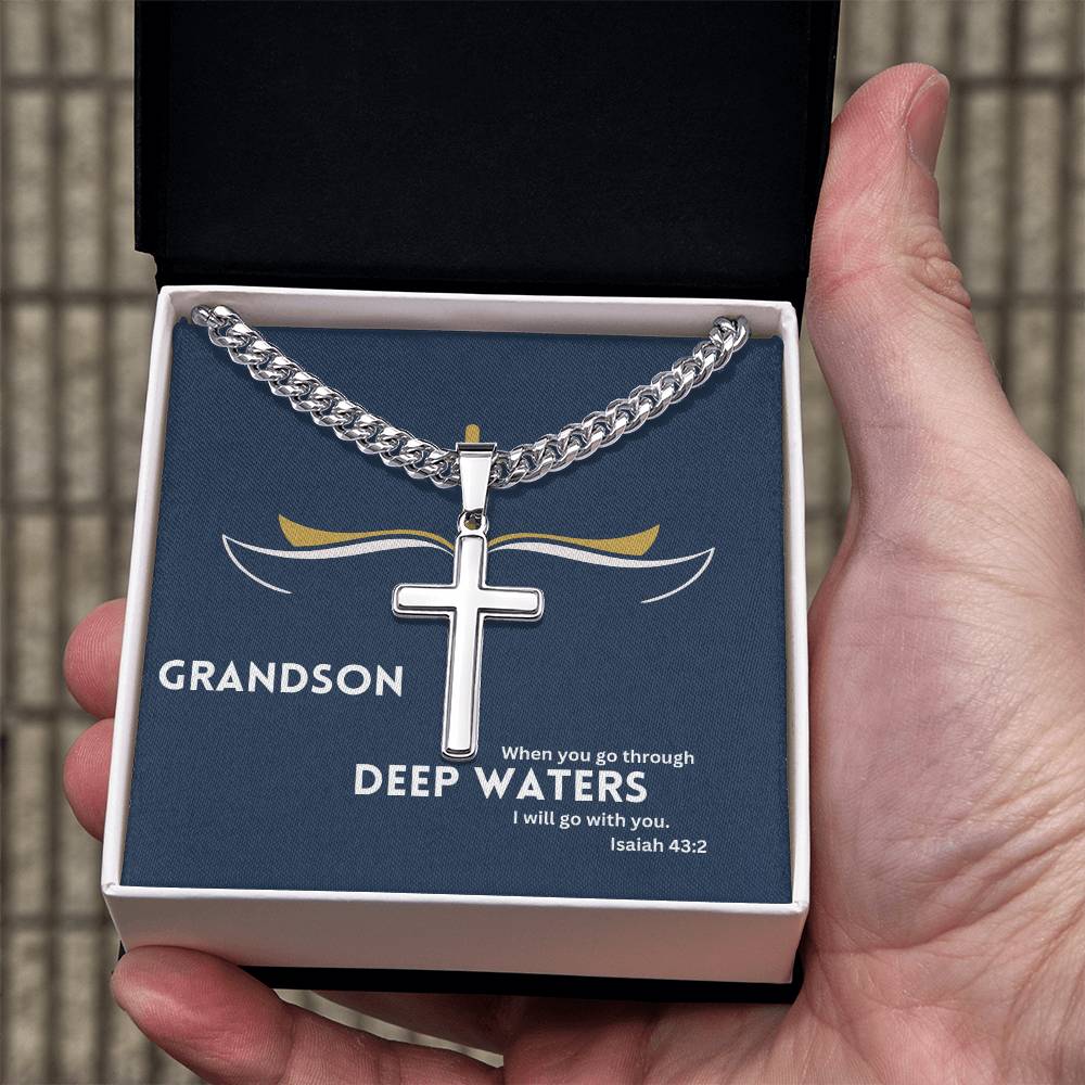Dear Grandson | Bible Verse Faith Necklace