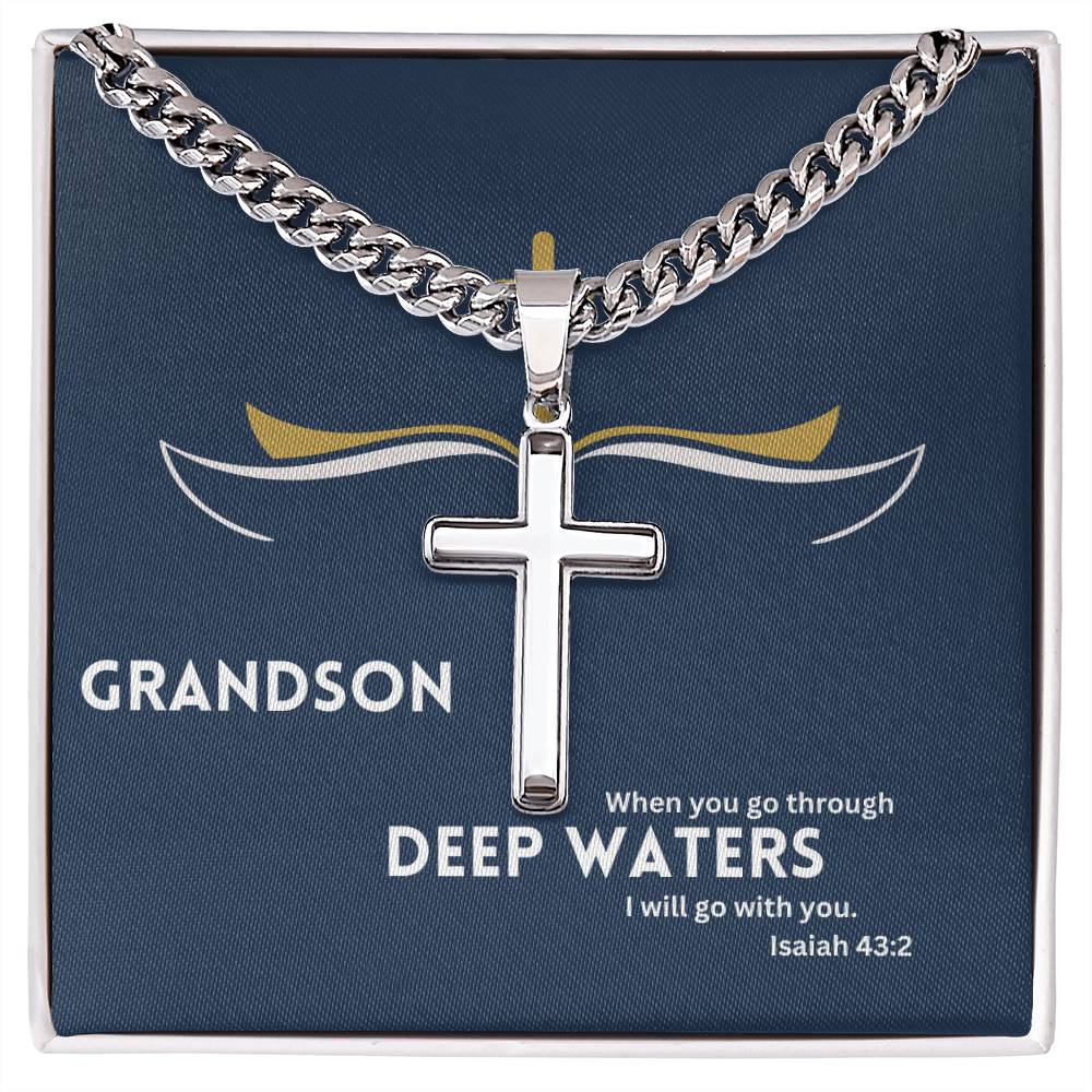 Dear Grandson | Bible Verse Faith Necklace