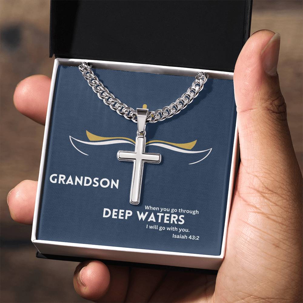 Dear Grandson | Bible Verse Faith Necklace