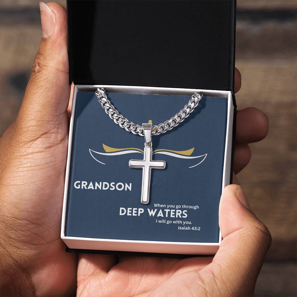 Dear Grandson | Bible Verse Faith Necklace