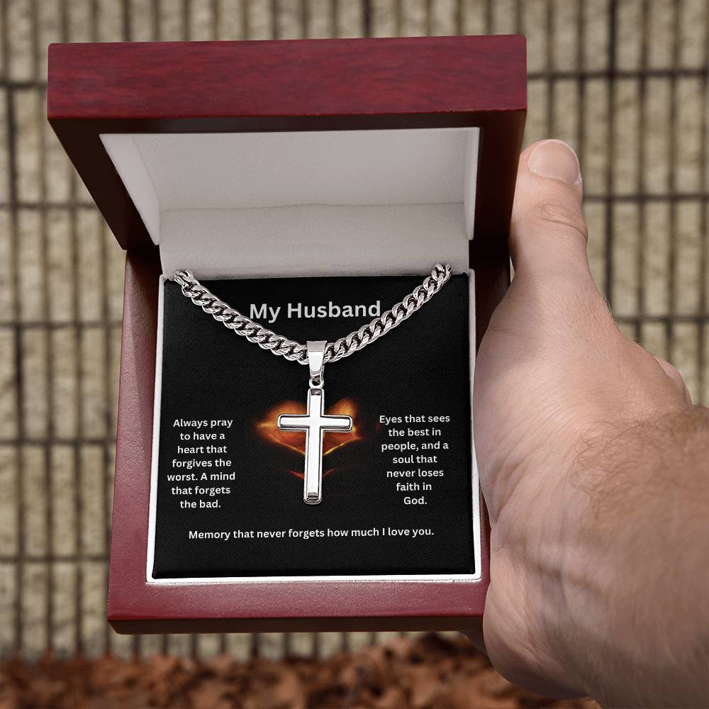 My Husband | Always Pray To Have A Heart That Forgives The Worst | Faith Necklace