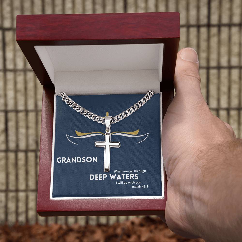 Dear Grandson | Bible Verse Faith Necklace