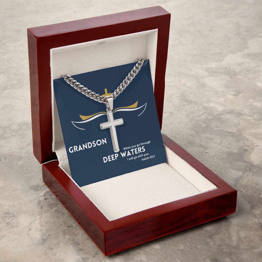 Dear Grandson | Bible Verse Faith Necklace