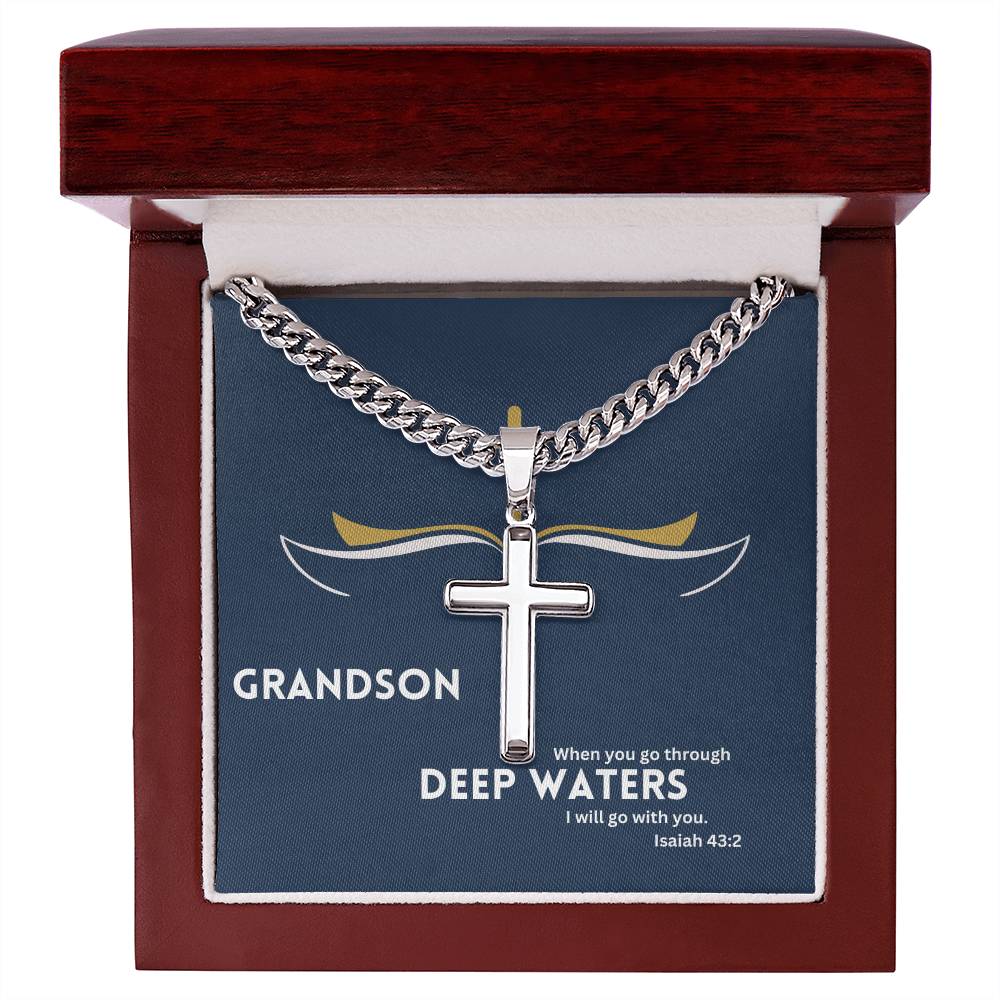 Dear Grandson | Bible Verse Faith Necklace