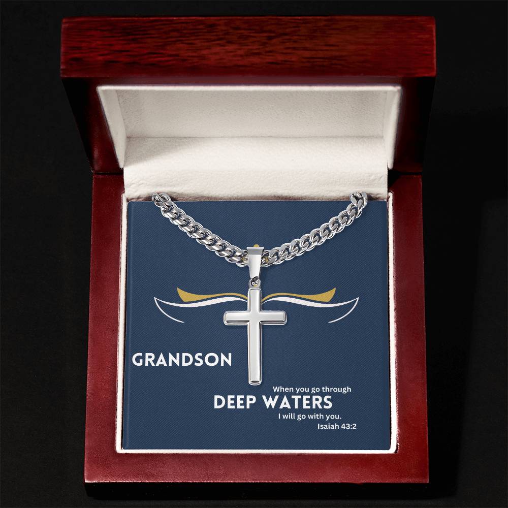 Dear Grandson | Bible Verse Faith Necklace