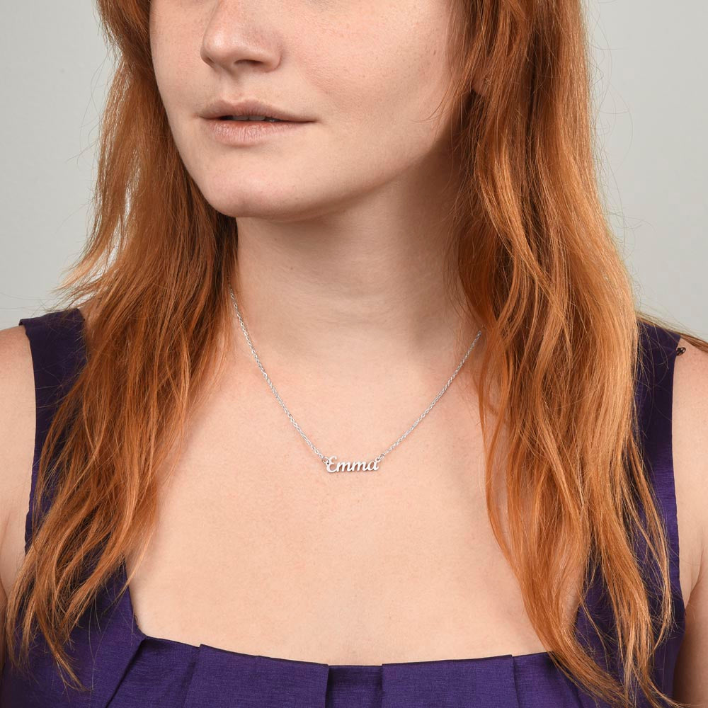 To My Boss Lady | Thank You For Being There | Professional Name Pendant Necklace