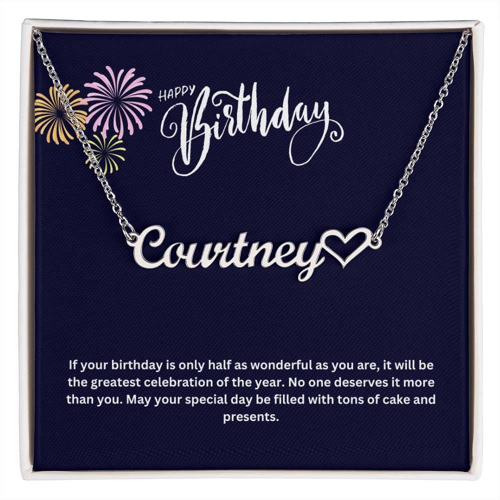 Happy Birthday | Name Necklace