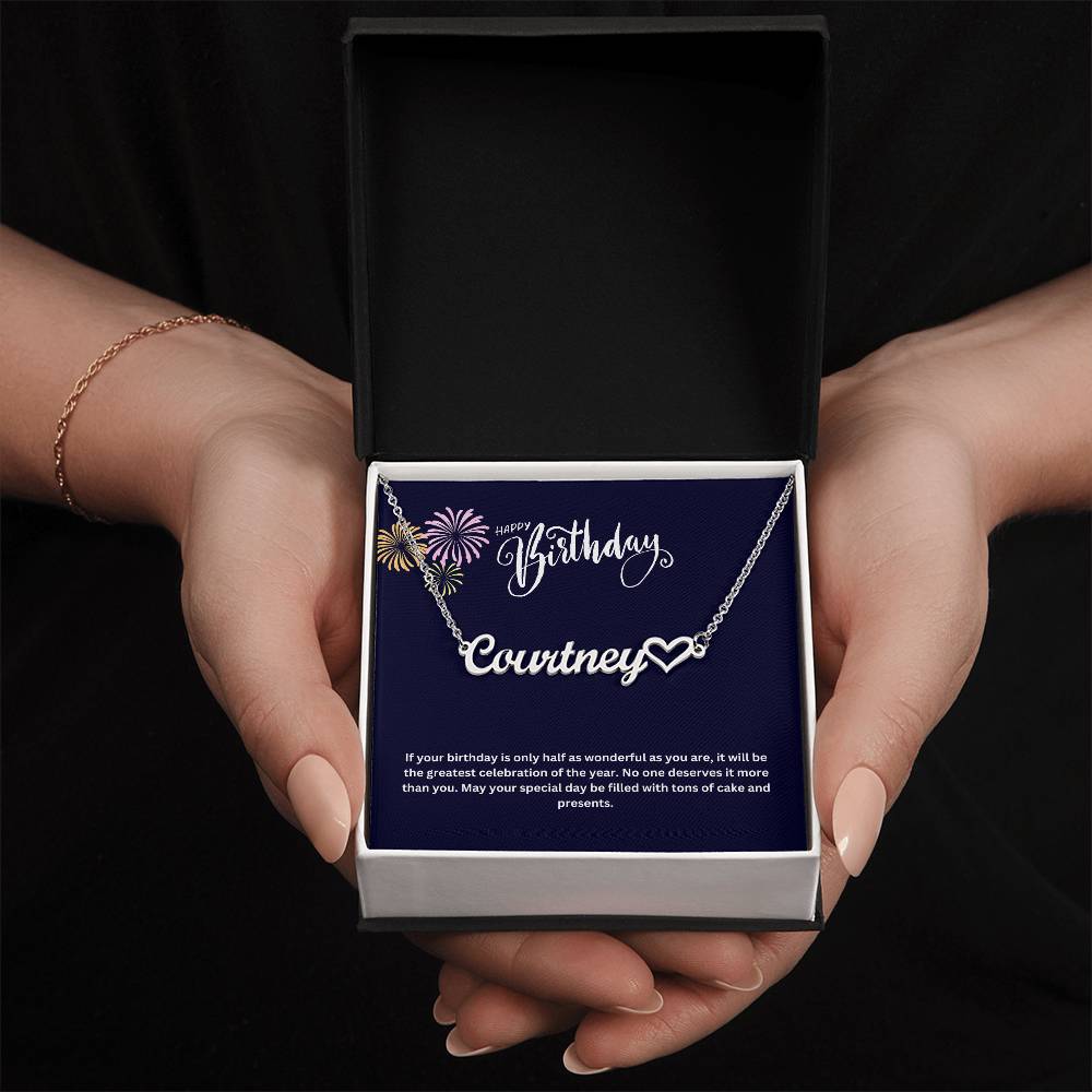 Happy Birthday | Name Necklace