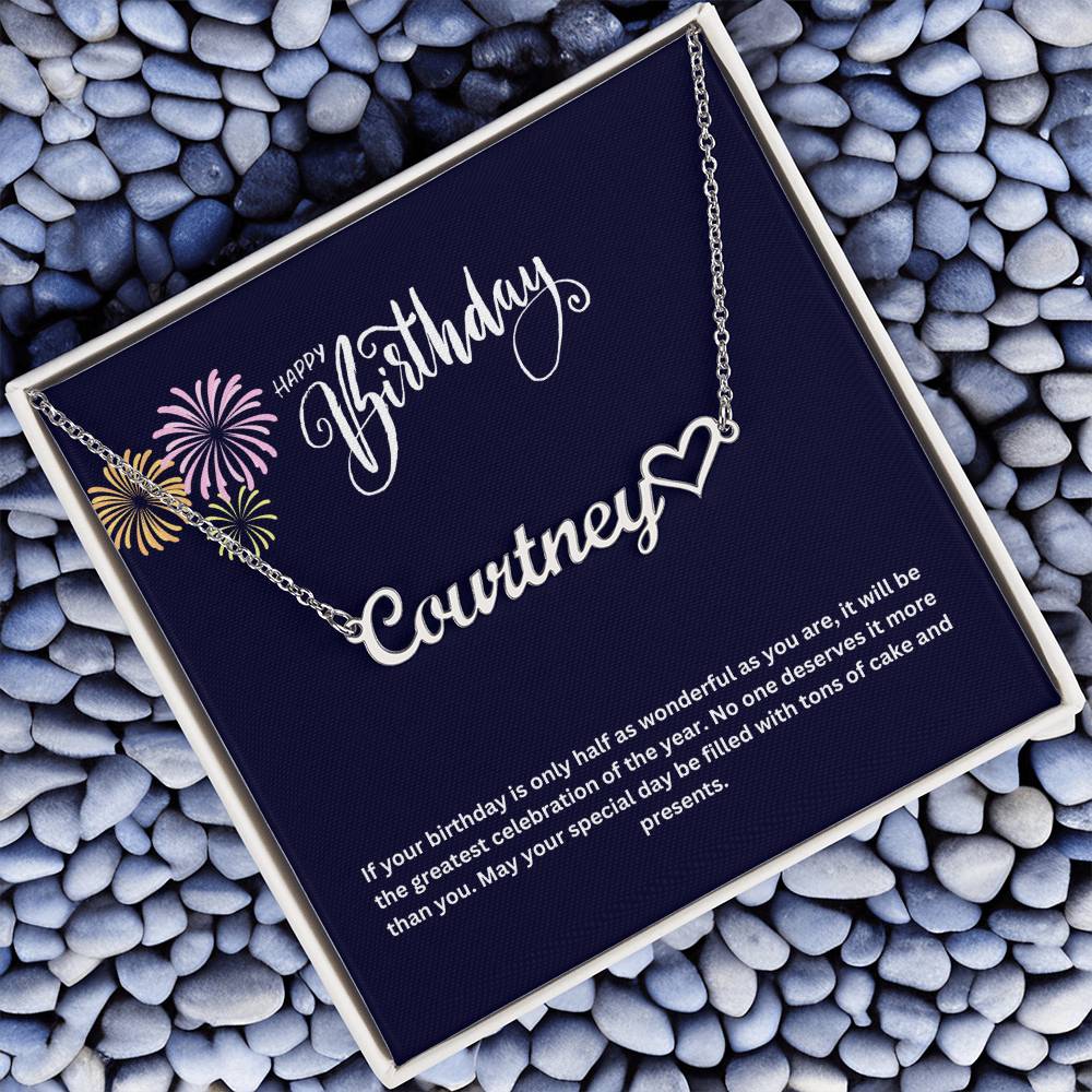 Happy Birthday | Name Necklace