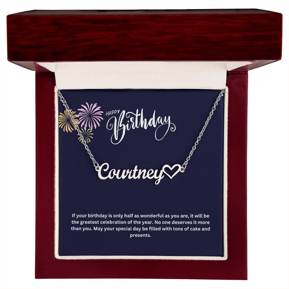 Happy Birthday | Name Necklace