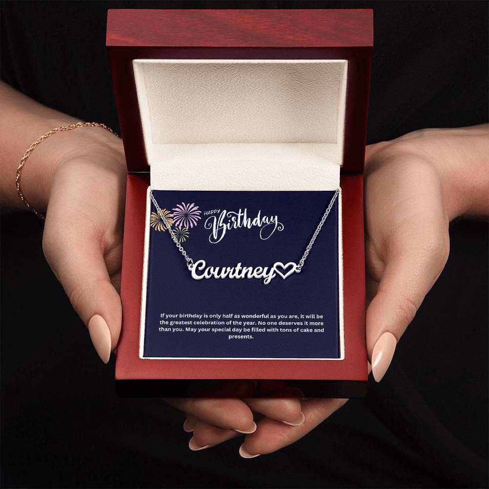 Happy Birthday | Name Necklace