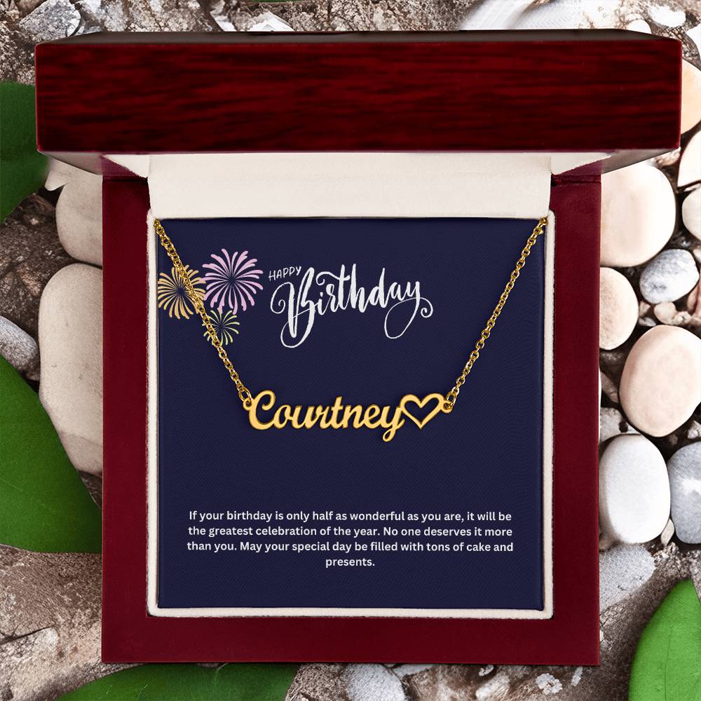 Happy Birthday | Name Necklace
