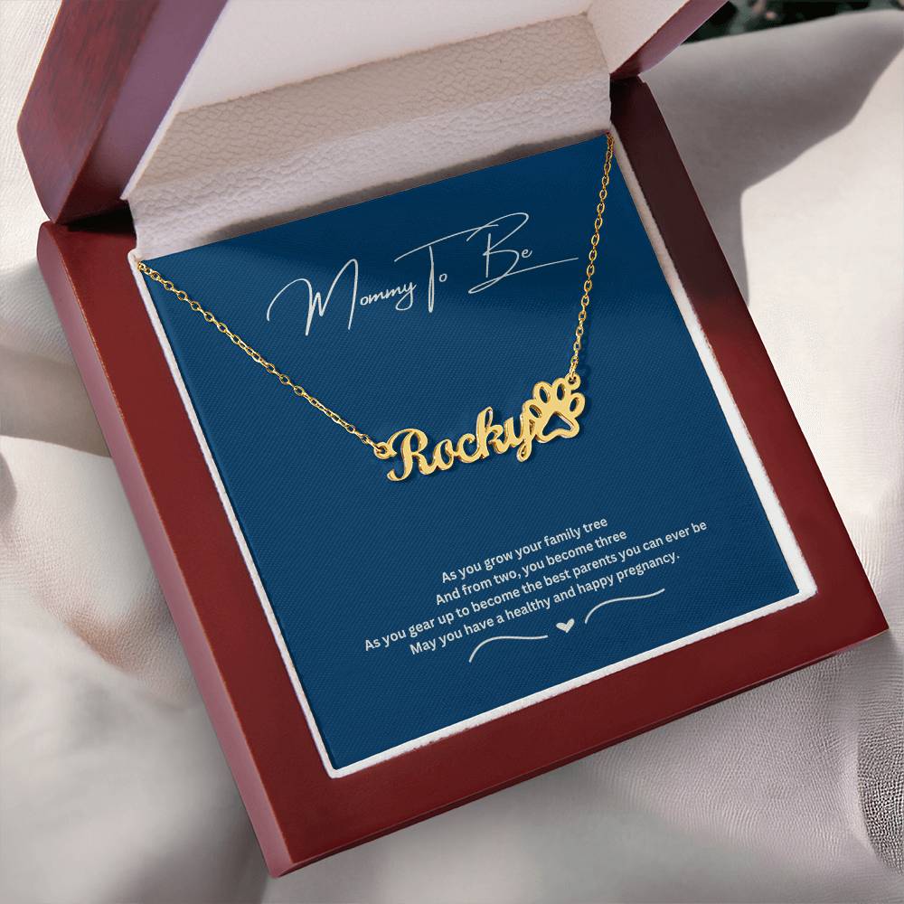 Mommy To Be | May You Have A Healthy And Happy Pregnancy | Name Necklace