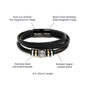 My Five Star Stepson | My Love Will Always Follow You | Braided Vegan Leather Band
