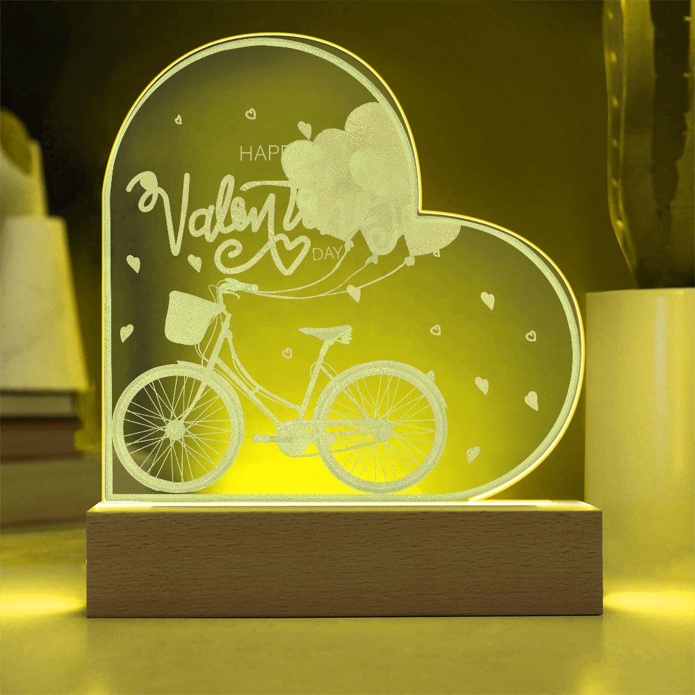 Happy Valentine's Day - Acrylic Heart Plaque
